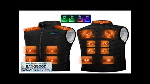 TENGOO HV-15 Heated Vest 15 Areas Heating USB Electric Thermal Clothing Winter Review