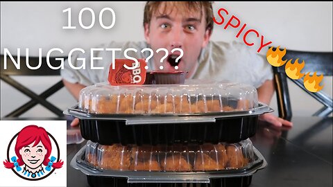 100 WENDYS SPICY NUGGET CHALLENGE