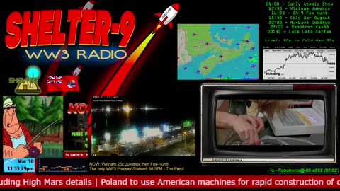 LIVE 24/7 Music/Wx/Prepping/WW3-News