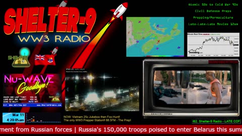 LIVE 24/7 Music/Wx/Prepping/WW3-News