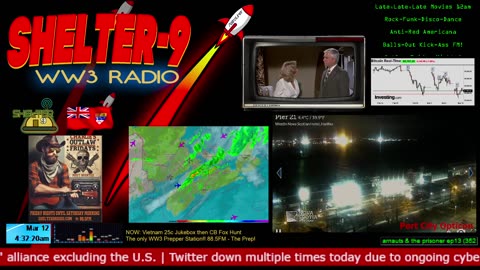 LIVE 24/7 Music/Wx/Prepping/WW3-News