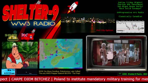 LIVE 24/7 Music/Wx/Prepping/WW3-News