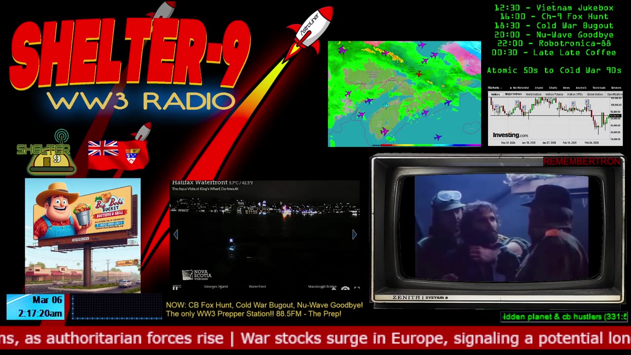 LIVE 24/7 Music/Wx/Prepping/WW3-News