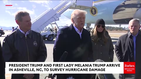 BREAKING NEWS: President Trump Takes Multiple Questions From Press Upon Arrival To North Carolina