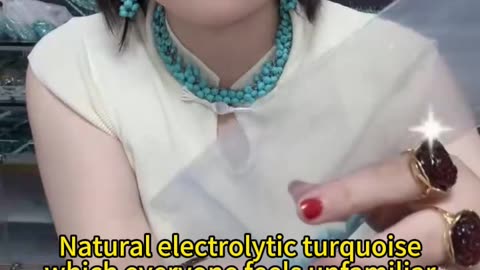 2025-0103-01 Natural electrolytic turquoise, which everyone feels unfamiliar with, let's explain it.