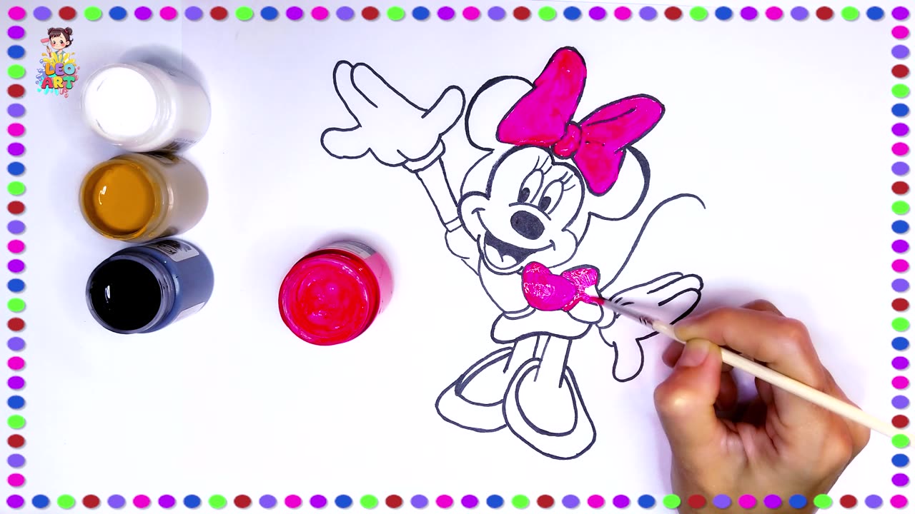 Mini Mouse Painting for Kids: Fun and Easy Art Tutorial for Ages 8-10!