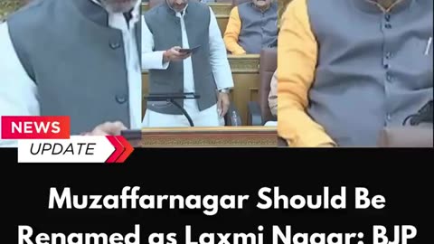 Muzaffarnagar Should Be Renamed as Laxmi Nagar: BJP MLC Mohit Beniwal