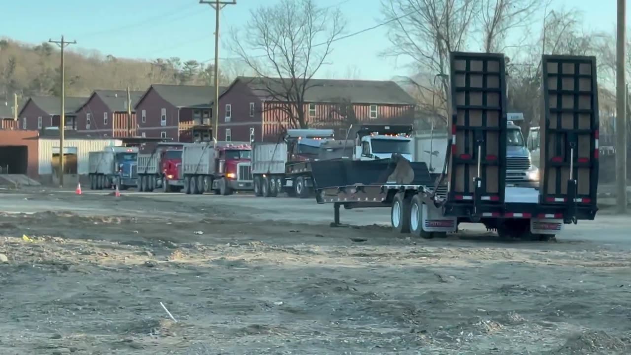 A Massive Army of Dump Trucks arrive in WNC❗The CAVALRY HAS ARRIVED❗