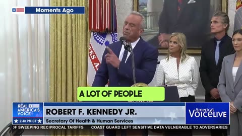 Secretary Of Health & Human Services : Robert F. Kennedy Jr.