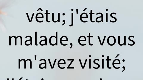"L'Appel à Servir les Autres" Matthieu 25:36#shorts #youtubeshorts #jesus #shortvideo #youtubeshorts