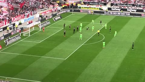 VfB Stuttgart vs VfL Wolfsburg 0-1 splendid atmosphere