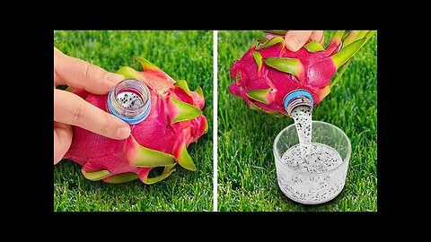 EXOTIC FRUITS & VEGGIES PEELING 🔪 HOW TO PEEL MANGO AND DRAGON FRUIT 🥭
