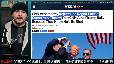 "CNN PANICS After Joe Rogan Questions Them Streaming Trump Assassination Attempt But NO OTHER Rally"