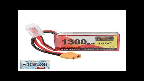 ZOP Power 11.1V 1300mAh 100C 3S LiPo Battery XT60 Plug for RC Review