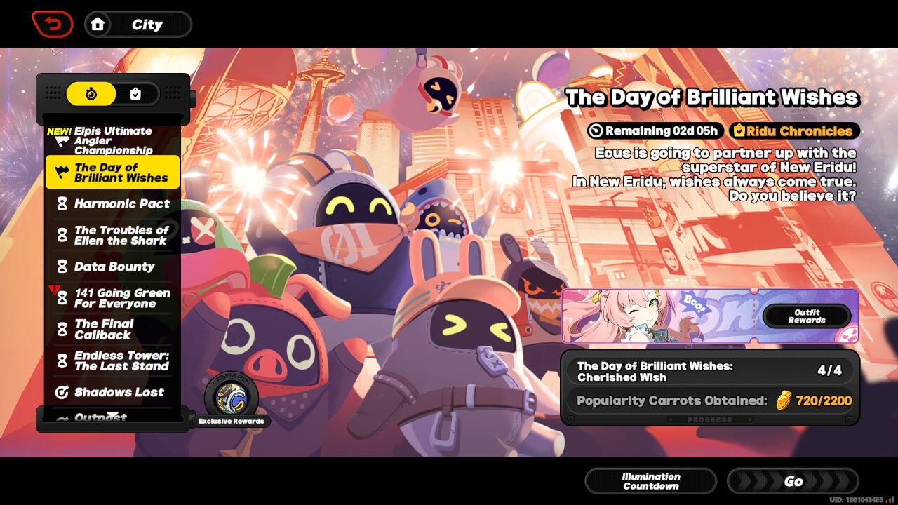 The Day of Brilliant Wishes Event - Zenless Zone Zero - Version 1.5