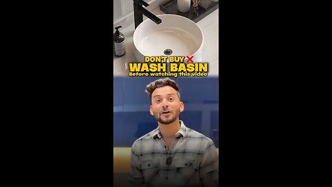 Watch before buy wash basin