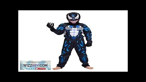 Kids Superhero Black Spider Venom Costume Ghost Costume Onesie 3D Spandex Unisex Review