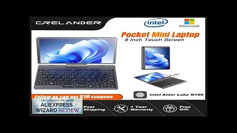 CRELANDER P8 8 Inch Mini Laptop Touchscreen Rotating 360 Degree Intel Alder Review