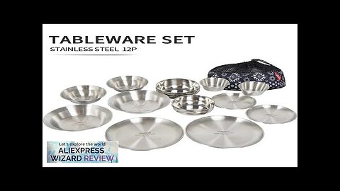 Outdoor Tableware Set 12PCS Portable Camping Tableware Set Self Driving Tour Barbecue Review