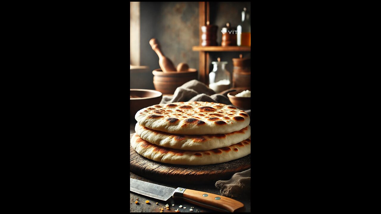 Easy, fluffy flat bread at home! So soft!