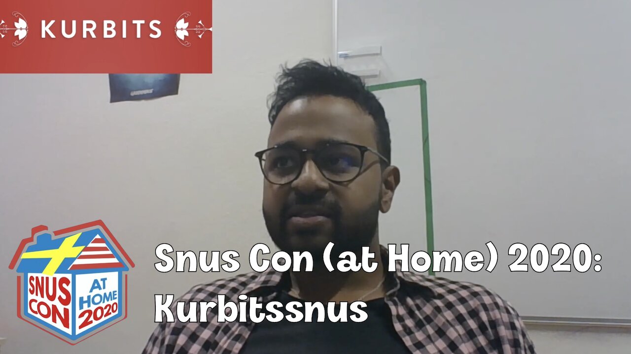 Snus Con 2020 (Snus Con@Home): Kurbitssnus