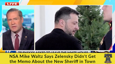 NSA Mike Waltz Says Zelensky Didn't Get the Memo About the New Sheriff in Town