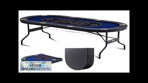 VEVOR 8 Player Foldable Poker Table Blackjack Texas Holdem Poker Table Review