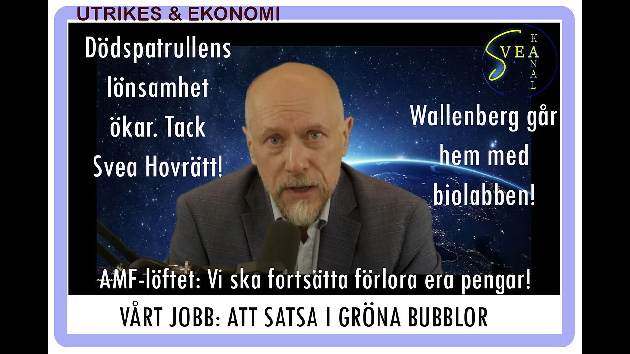 Utrikes & Ekonomi 42: Vårt jobb - att förlora era pengar i gröna bubblor