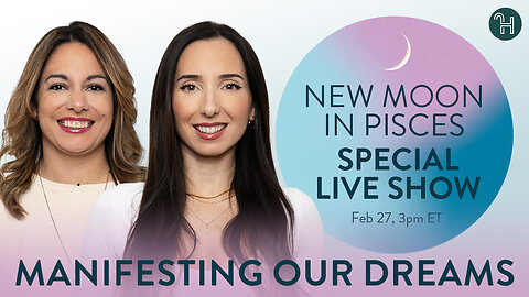 🌑 Pisces New Moon LIVE Special Show • Manifesting our dreams