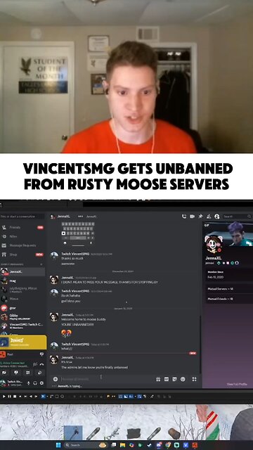 VincentSMG gets unbanned from rusty moose