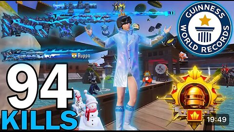 94 KILLS!👿 IN 3 MATCHES FASTEST GAMEPLAY With FULL GLACIER SET😍SAMSUNG,A7,A8,J2,J3,J4,J5,J6,J7