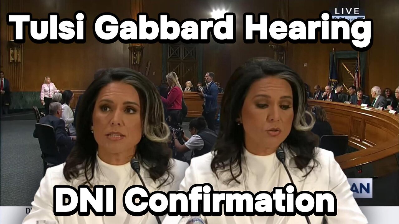 Tulsi Gabbard DNI Confirmation Hearing.