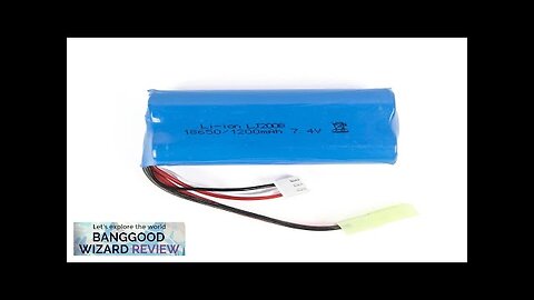 18650 7.4V 1200mAh 2S 10C Li-ion Battery for SG 1203 1/12 Drift Review