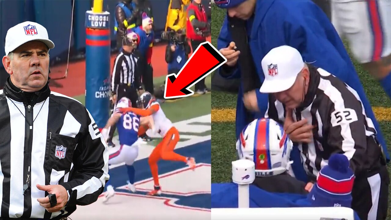 Ref Bill Vinovich misses MASSIVE CALL in Broncos vs Bills game! What he does next ANGERS EVERYONE!