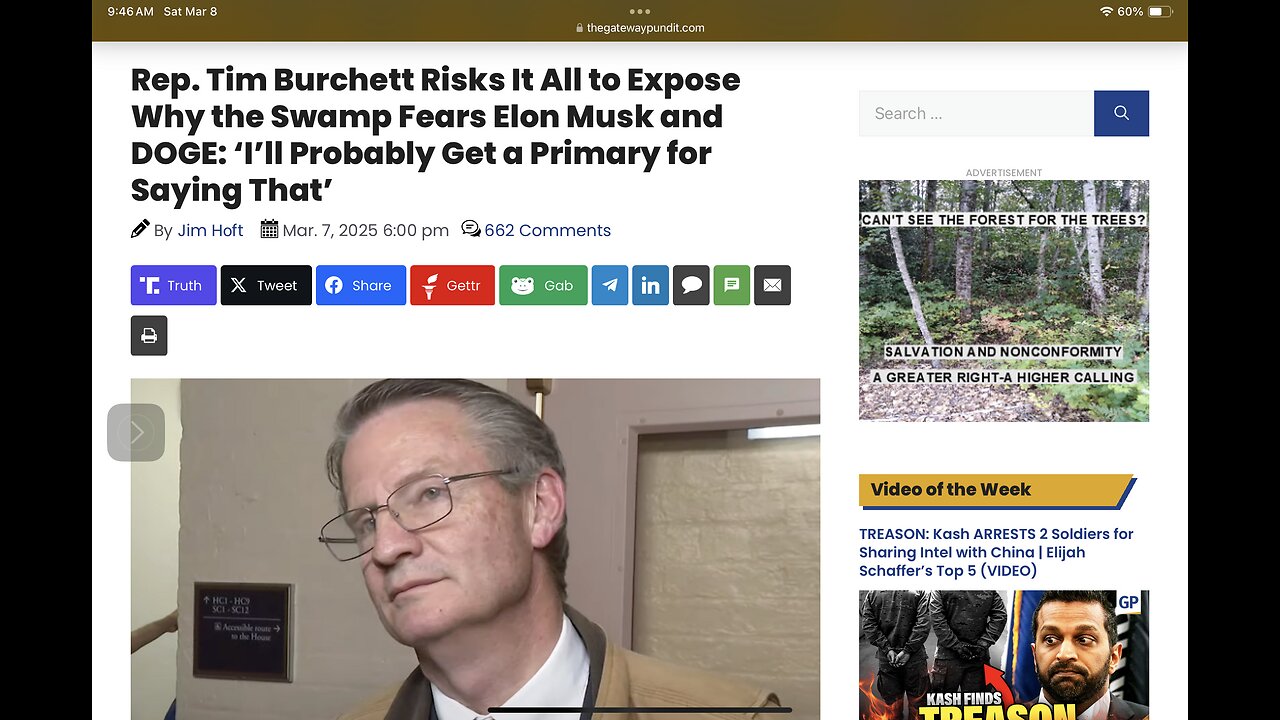 Rep. Tim Burchett Risks It All to Expose Why the Swamp Fears Elon Musk and DOGE …