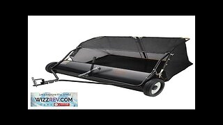 VEVOR Lawn Sweeper 48.5" 26 cu. ft. Tow Behind Yard Sweeper Dumping Review