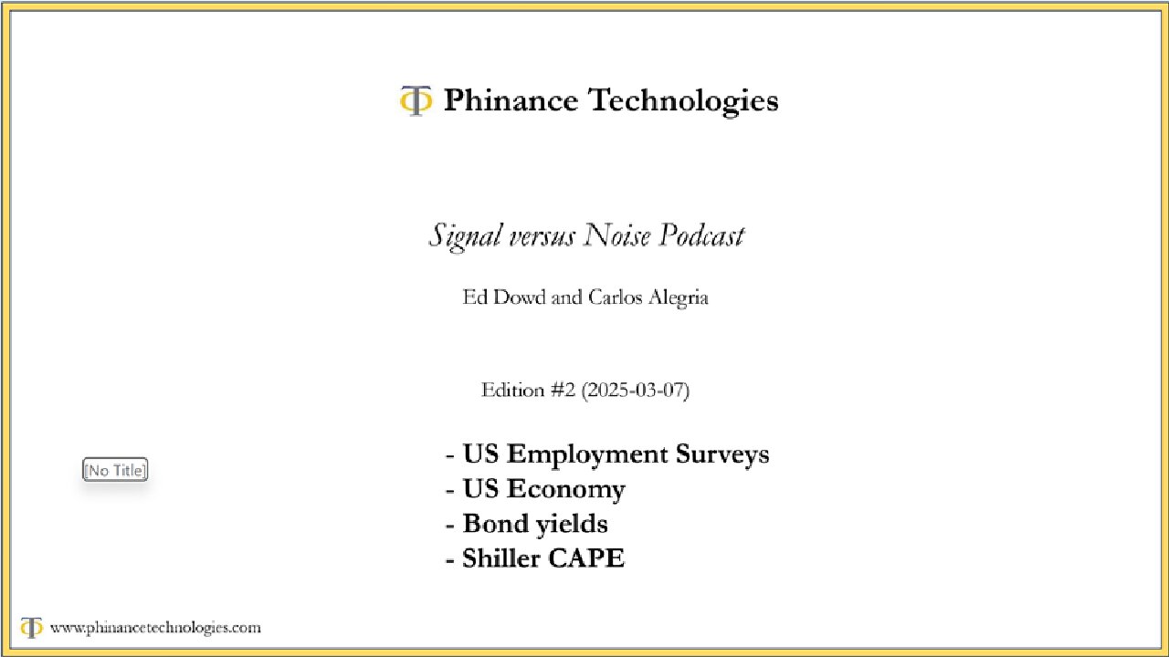 Signal versus Noise - Episode 2 - US Employment Situation