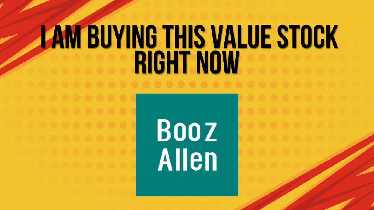 I am buying this value stock right now | Booz Allen Hamilton