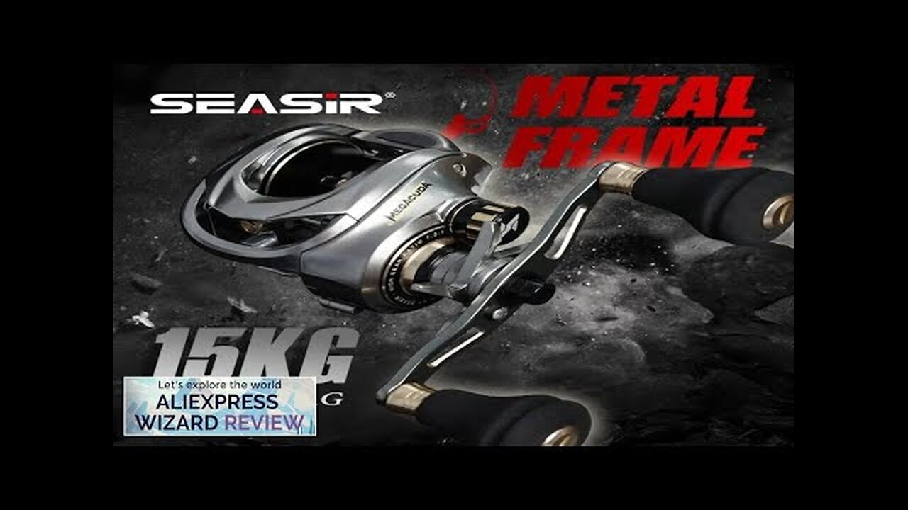 Seasir Megacuda Baitcasting Reel Drag 15KG Deep Spool 6.5:1 Aluminum Frame Carbon Review