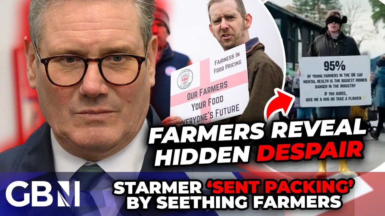 WATCH: Starmer FLEES furious protests as tax raid drives desperate farmers into 'DEPRESSION'