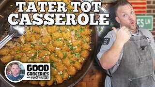 Tater Tot Casserole on the Blackstone Griddle & Pellet Grill