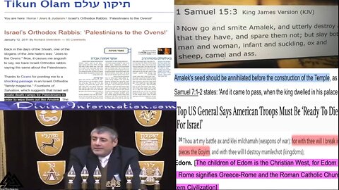 Jews & The Destruction Of Amalek (YOU ARE AMALEK)