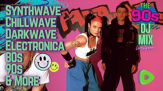 Friday Night Synthwave 80s 90s Electronica and more DJ MIX Livestream 90s Edition