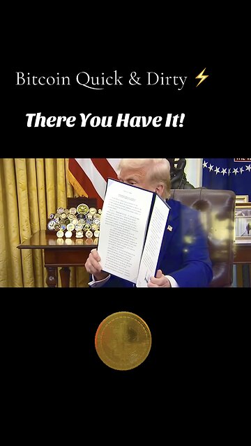 President Trump Signs Crypto Executive Order⚡️🐝