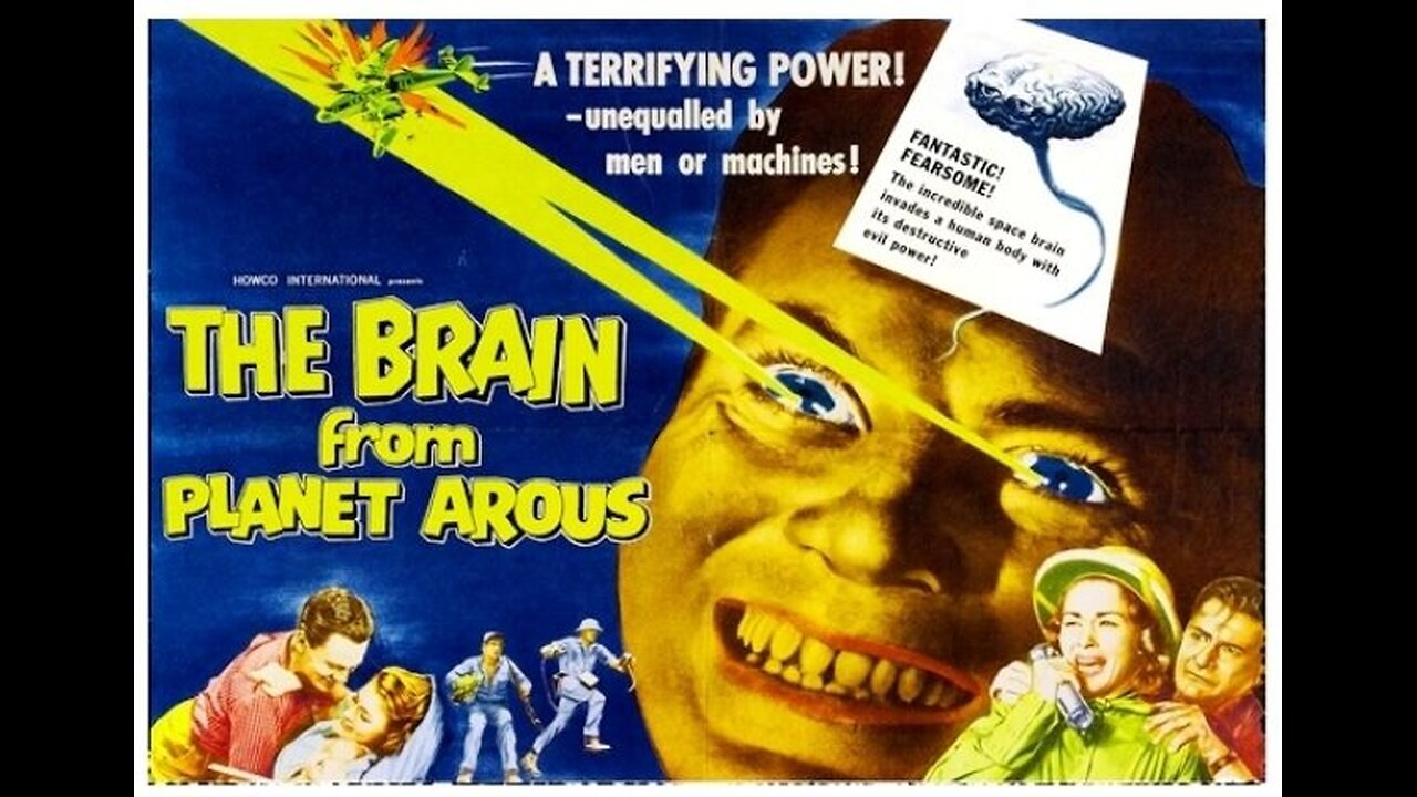 The Brain From Planet Arous 1957 colorized (John Agar)