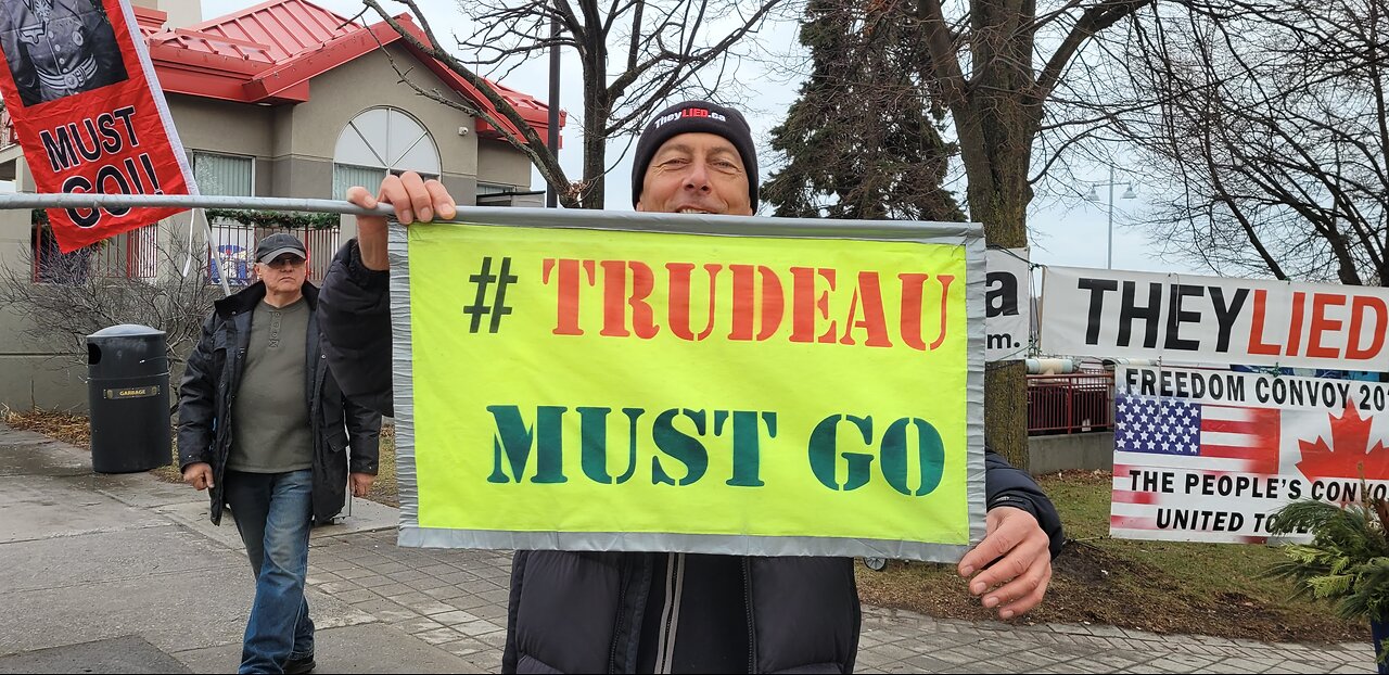 2024 12 28, Port Credit in Mississauga, protest