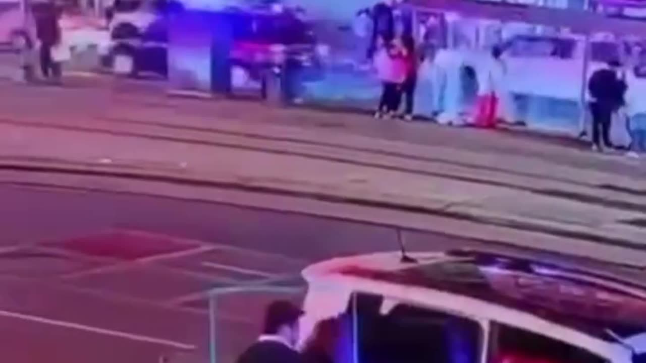 Driver seen second before the drive through attack