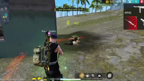 FREE fire 1v1 situation 🥹