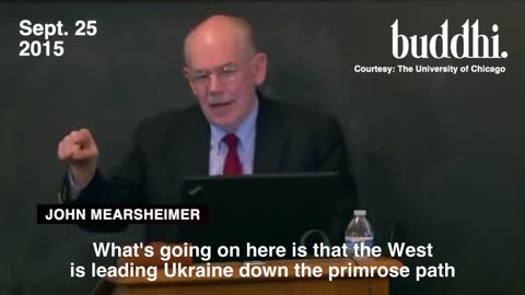 ohn Mearsheimer warned a decade ago that the West was setting Ukraine on a path to conflict