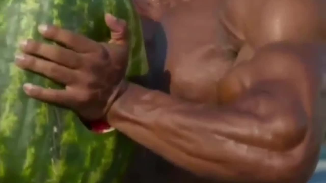 Larry Wheels vs. Watermelon: Epic Hand Smash